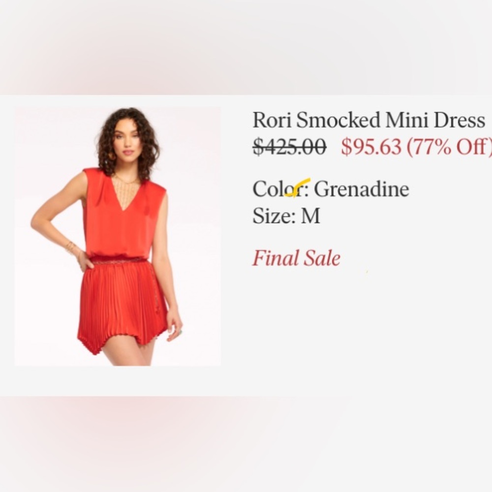 Ramy Brook Rori Smocked Mini Dress